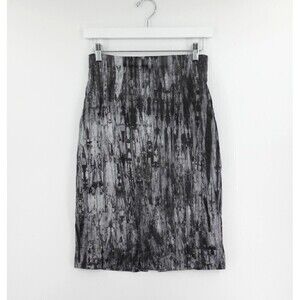 LEMLEM Skirt Womens XS-Small Tie-Dye Pencil Back Slit Art to Wear Sustainable